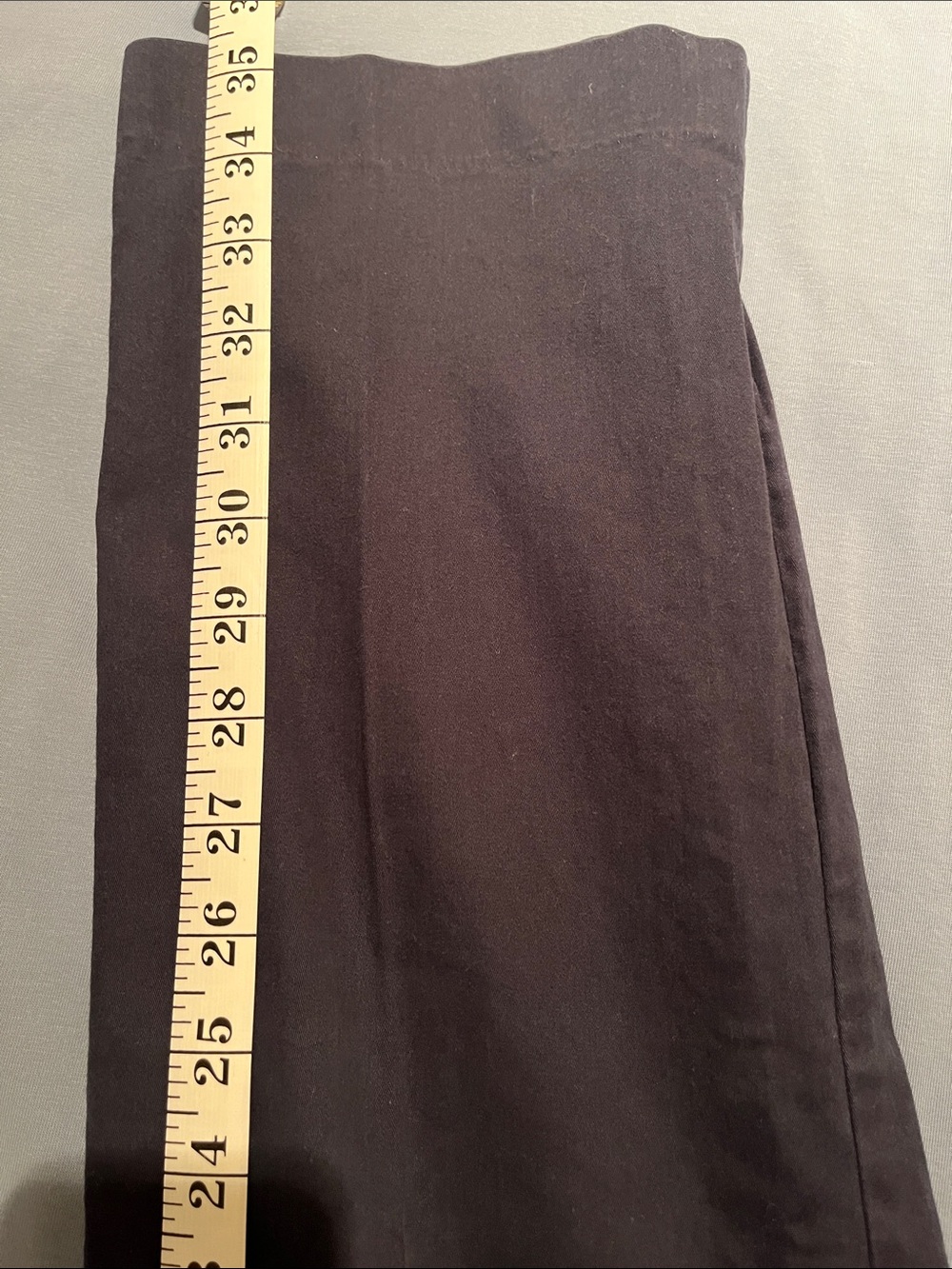 Vtg Talbots Navy Chino Stretch Pants Straight Leg Cotton Blend Size 4 Petite - Picture 8 of 11